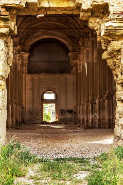 Odessa, Ukrayna eski Lutheran Kilisesi kalıntıları. 1803 yılında tarihi binada 20 yüzyılda Rusya'da devrim sırasında proletaryanın Vandallar tarafından yok ilk Alman göçmenler inşa. Muhteşem tapınak kalıntıları