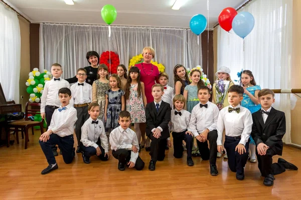 Одесса Украина Марта 2017 Года Дети Концерте Начальной Школе Детское — стоковое фото