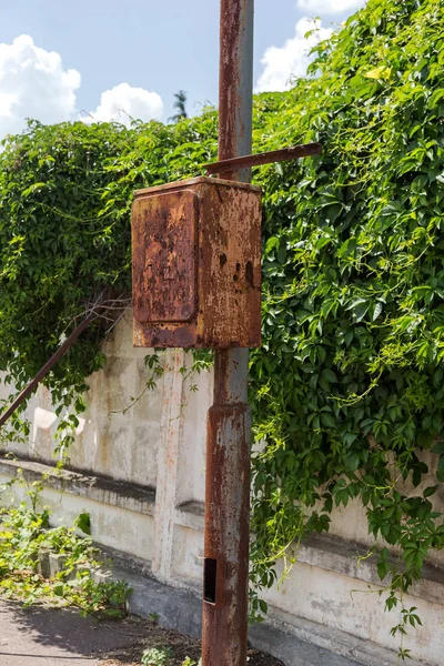 Abstract Natural Background Texture Old Grunge Rust Iron Wall Abstract — Stock Photo, Image