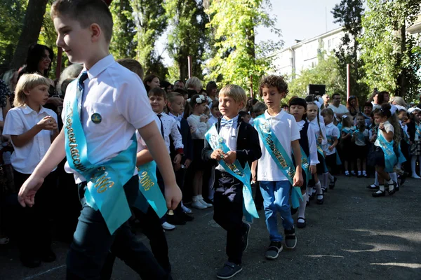 Odessa Ukraine September 2016 Grundschulkinder Und Lehrer Klassenzimmer Das Studium — Stockfoto