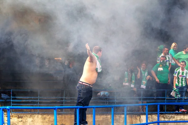 Odessa Ucraina Settembre 2016 Tifosi Calcio Spettatori Negli Stand Dello — Foto Stock