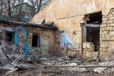Üretim Binası bitki Çernobil'de terk edilmiş. Eski fabrika mahveder. Bi boka yaramaz, paslı metal ekipman fabrika bozuldu. Kıyamet tasarım, retro, stalker için öğe