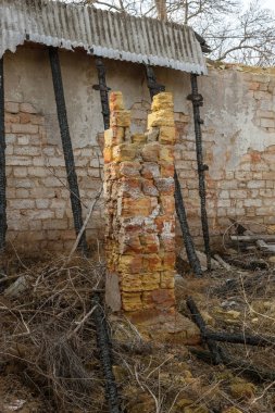 Üretim Binası bitki Çernobil'de terk edilmiş. Eski fabrika mahveder. Bi boka yaramaz, paslı metal ekipman fabrika bozuldu. Kıyamet tasarım, retro, stalker için öğe