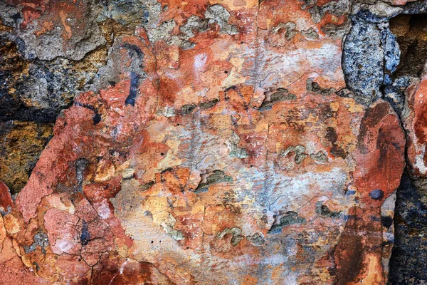 Yaratıcı Arka Plan Eski Çimento Duvar Eski Boya Çatlaklar Büyük — Stok fotoğraf
