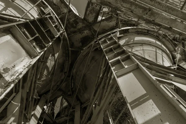 Ancien Bâtiment Industriel Abandonné Cimenterie Tchernobyl Les Ruines Une Ancienne — Photo