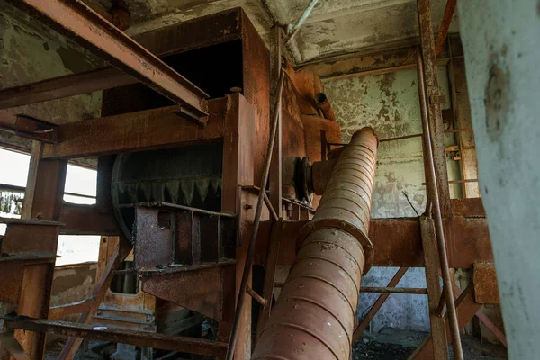 Antiguo Edificio Industrial Abandonado Planta Cemento Chernobyl Ruinas Una Vieja —  Fotos de Stock