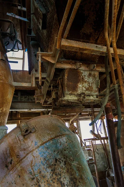 Starý Opuštěný Průmyslová Budova Cementárny Černobyl Ruiny Staré Továrny Nesmysl — Stock fotografie