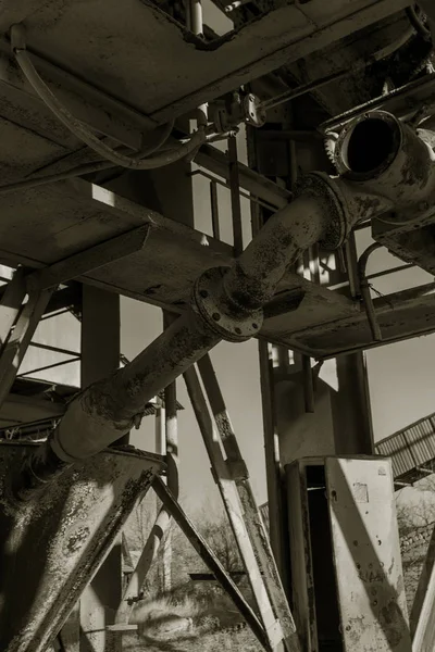 Старое Заброшенное Промышленное Здание Цементного Завода Чернобыля Руины Старой Фабрики — стоковое фото