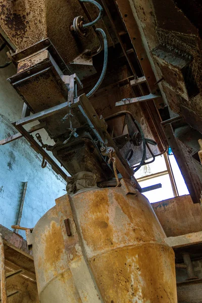 Antigo Edifício Industrial Abandonado Fábrica Cimento Chernobyl Ruínas Uma Antiga — Fotografia de Stock