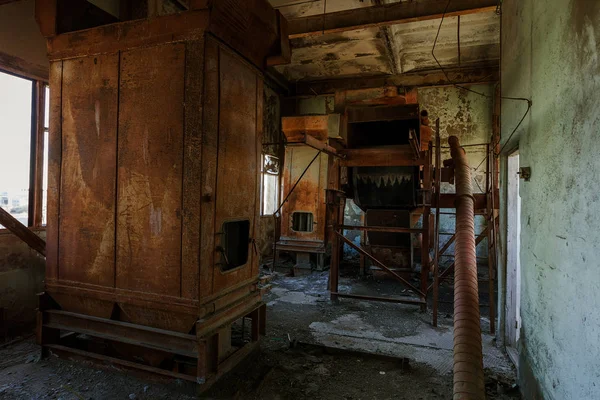 Antiguo Edificio Industrial Abandonado Planta Cemento Chernobyl Ruinas Una Vieja —  Fotos de Stock