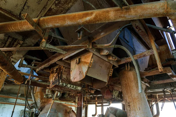 Gamla Övergivna Industriella Byggnaden Cementfabrik Chernobyl Ruinerna Gammal Fabrik Skräp — Stockfoto