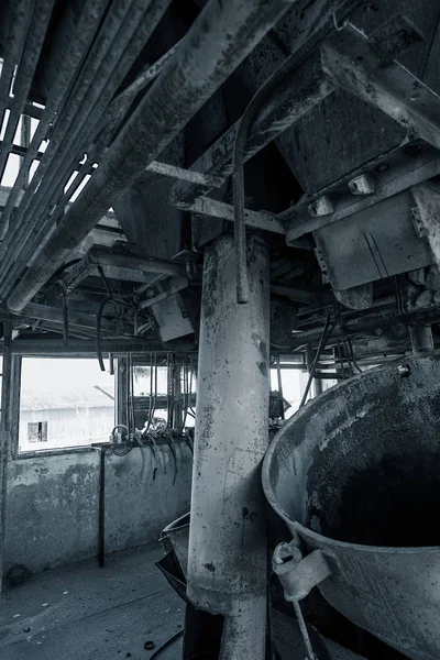 Old Abandoned Industrial Building Cement Plant Chernobyl Ruins Old Factory — Stock Photo, Image