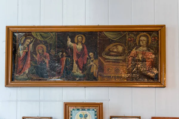 Interior Igreja Ortodoxa Ucraniana Patriarcado Moscou Ucrânia Região Odessa Kodyma — Fotografia de Stock