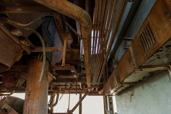 Alte Verlassene Industriehalle Des Zementwerks Tschernobyl Ruinen Einer Alten Fabrik — Stockfoto