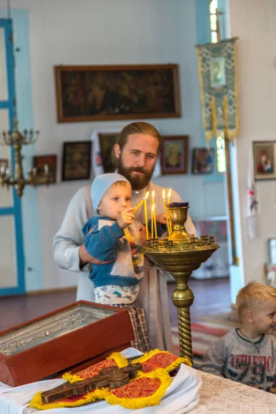 Ukraina Odessa Regionu Kodyma 2012 Wnętrze Ukraiński Kościół Prawosławny Patriarchatu — Zdjęcie stockowe