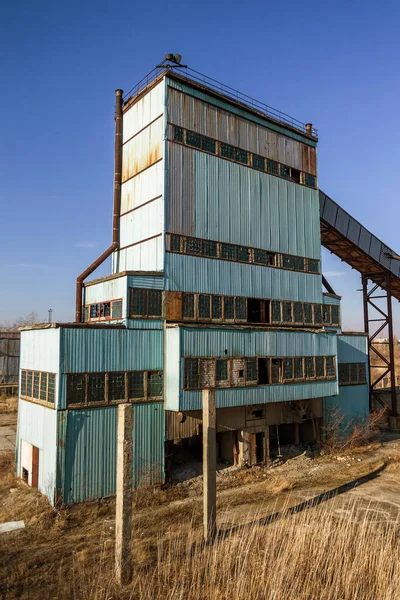 Oude Verlaten Industrieel Gebouw Van Cementfabriek Chernobyl Ruïnes Van Een — Stockfoto
