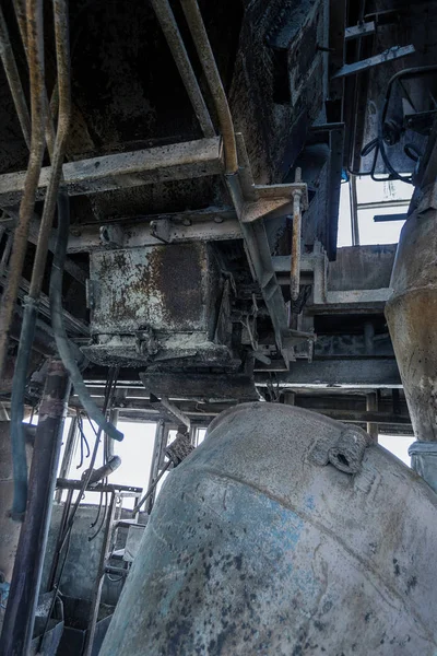 Antigo Edifício Industrial Abandonado Fábrica Cimento Chernobyl Ruínas Uma Antiga — Fotografia de Stock