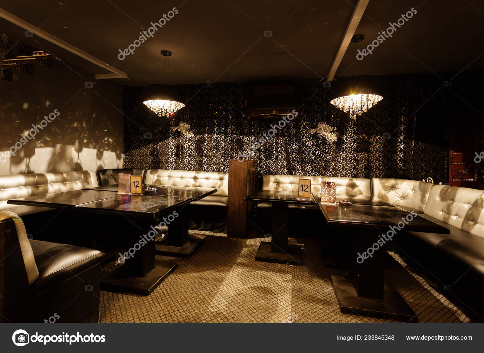 Intimate Interior Luxury Nightclub Restaurant Concept