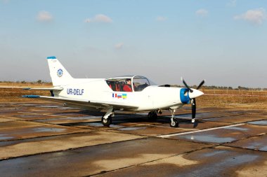 Odessa, Ukrayna - 26 Ekim 2011: sunu airshow küçük tarımsal uçağı, modern kullanım için idealdir 26 Ekim 2011 odessa, Ukrayna tarım.