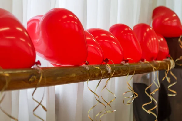 Pequeño Enfoque Fondo Nítido Día Fiesta Ganado Con Bolas Inflables — Foto de Stock