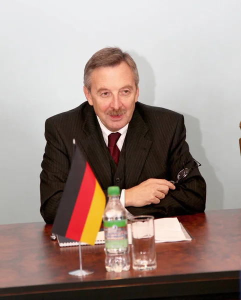 Odessa Ucrania Octubre 2010 Embajador Extraordinario Plenipotenciario República Federal Alemania —  Fotos de Stock