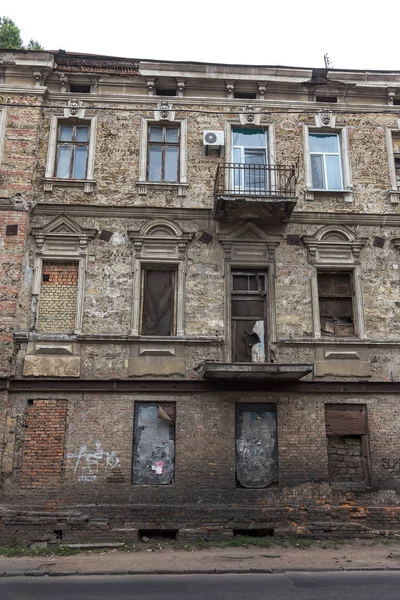 Odessa Ukraine Cirka 2017 Destruction Maisons Dans Les Zones Pauvres — Photo