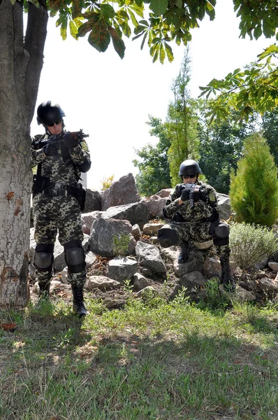 Odessa Ukraine June 2011 Military Exercises Border Troops Ukraine Capture — Stock Photo, Image