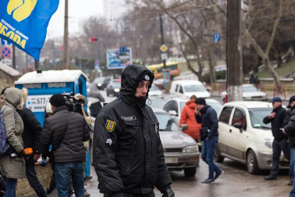 Odessa Ukraine April 2018 Authorities Police Disrupted Presidential Elections Ukraine — Stock Photo, Image