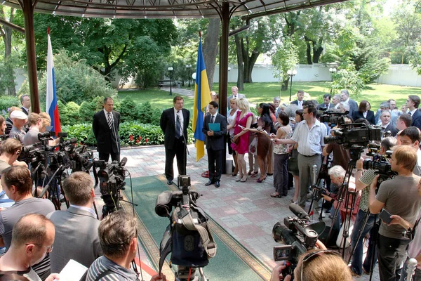 Odessa, Ukraine - June 4, 2011: Minister of Foreign Affairs of the Russian Federation Sergei Lavrov, on an official visit Ukraine, June 4, 2011 in Odessa, Ukraine.