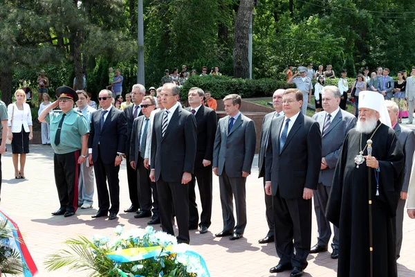 Οδησσός Ουκρανία Ιουνίου 2011 Υπουργός Εξωτερικών Της Ρωσικής Ομοσπονδίας Σεργκέι — Φωτογραφία Αρχείου