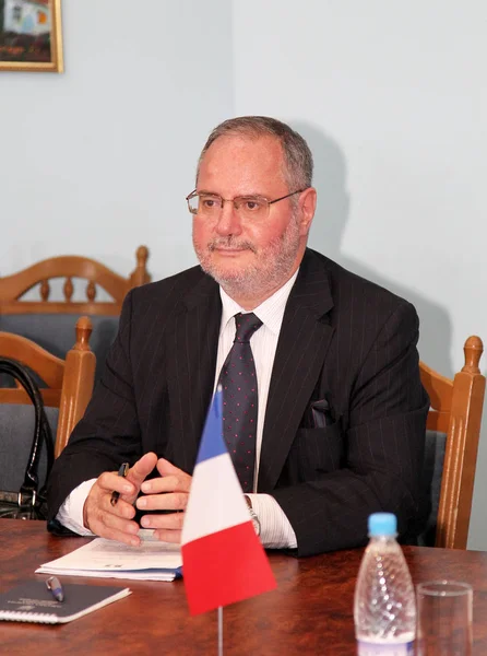 Odessa Ukraine September 2010 French Ambassador Ukraine Jacques Faure Ofitsivlnym — Stock Photo, Image