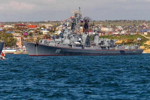 Мая 2015 Года Военные Корабли Морского Парада Черноморского Флота России — стоковое фото