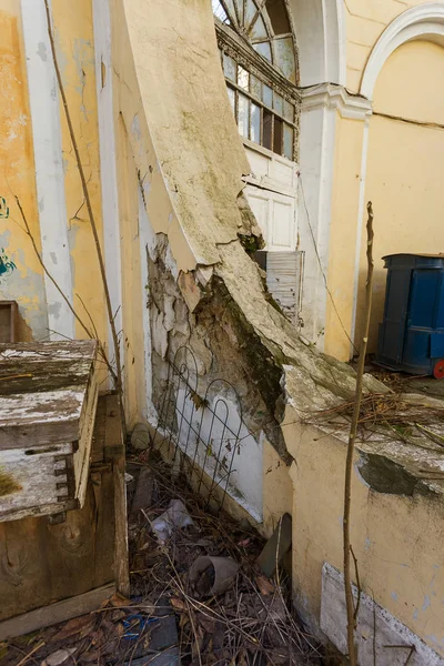 Mystieke Interieur Van Verlaten Van Het Voornaam Herenhuis Van Sovjet — Stockfoto