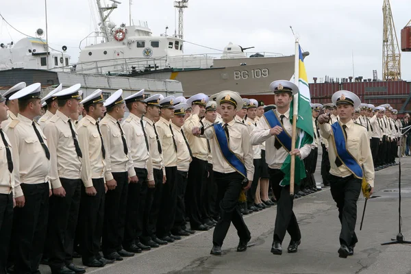 Odessa Ukraine Maio Fronteira Marítima Frota Ucraniana Navios Marinheiros Porto — Fotografia de Stock