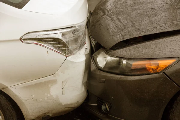 Oděsa Ukrajina Listopadu 2017 Rozbité Auto Jako Výsledek Dopravní Nehody — Stock fotografie