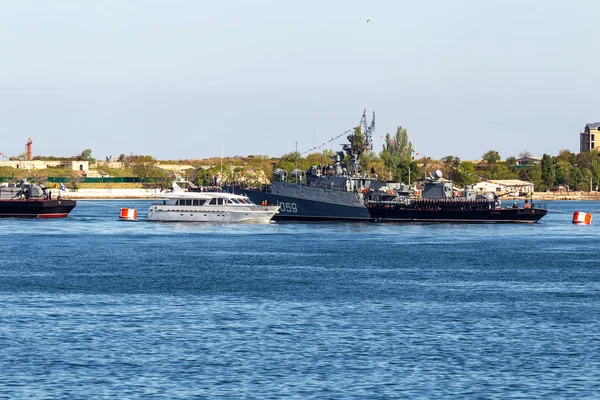 Května 2015 Válečné Lodě Námořní Pěchoty Ruské Černomořské Flotily Den — Stock fotografie