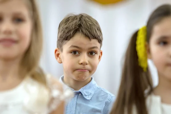 Odessa Ukraine Março 2018 Crianças Apresentam Concerto Escola Primária Criatividade — Fotografia de Stock