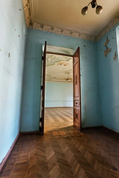 Interior Místico Antigo Teatro Soviético Provincial Urss Stucco Afrescos Pintura — Fotografia de Stock