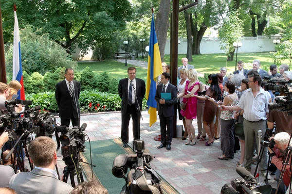 Odessa Ucrania Junio 2011 Ministro Relaciones Exteriores Federación Rusa Sergei —  Fotos de Stock