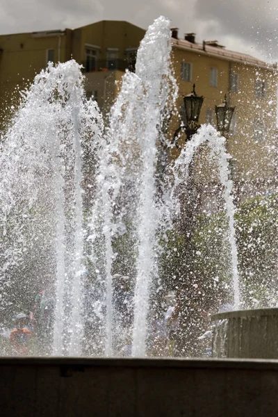 City Fountain Fountain City Park Hot Summer Day Stream Water — Stock Photo, Image