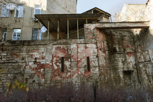 Interior Místico Abandonado Mansão Período Soviético Urss Velho Abandonado Arruinado — Fotografia de Stock