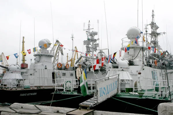 Odessa Ukraina Maja Granica Morska Flota Ukraina Statków Żeglarzy Wojskowych — Zdjęcie stockowe