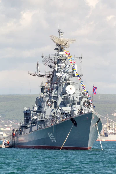 Maggio 2015 Marine Parade Warships Russian Black Sea Fleet Giorno — Foto Stock