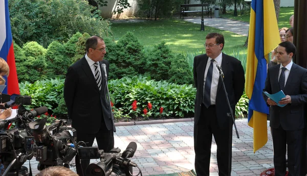 Odessa Ukraine April 2011 Foreign Minister Russia Sergey Lavrov Official — Stock Photo, Image
