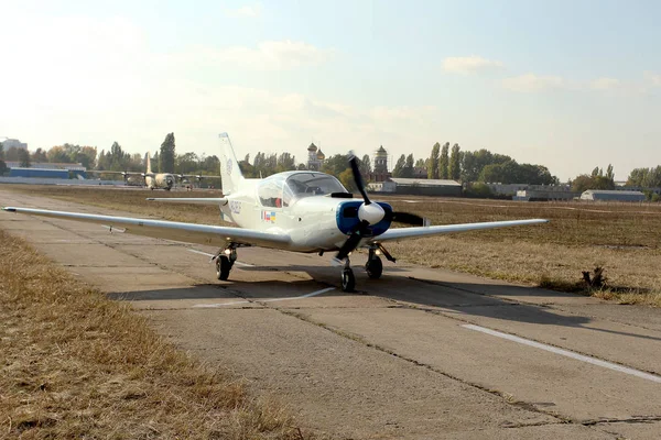 Одесса Украина Октября 2011 Года Презентация Airshow Small Agricultural Aircraft — стоковое фото