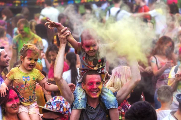 Krasnodar Russia May11 2018 Festival Colors Traditional Indian Festival Holi — Stock Photo, Image