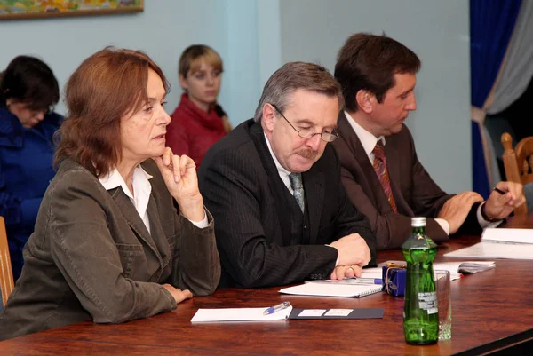敖德萨 乌克兰 2010 德国联邦共和国在乌克兰 博士汉斯 于尔根 海姆塞特 2010 日在敖德萨 乌克兰特命大使 — 图库照片