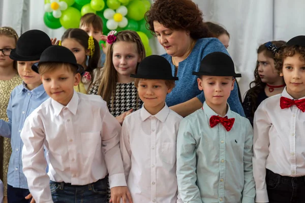 Odessa Ukraine Mars 2018 Les Enfants Produisent Lors Concert École — Photo