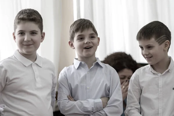Одесса Украина Марта 2018 Года Дети Выступают Концертах Начальной Школе — стоковое фото