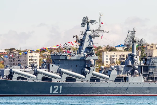 Maggio 2015 Marine Parade Warships Russian Black Sea Fleet Giorno — Foto Stock